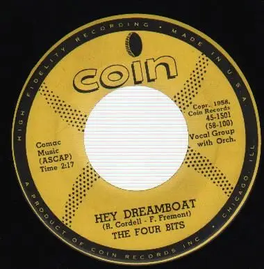 The Four Bits - Hey Dreamboat / Glad, Glad, Glad