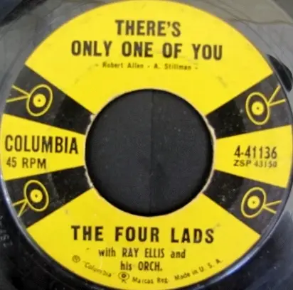 The Four Lads With Ray Ellis And His Orchestra - There's Only One Of You / Blue Tattoo