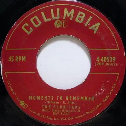 The Four Lads - Moments to Remember