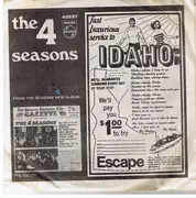 7'' - The Four Seasons - Idaho / Something's On Her Mind