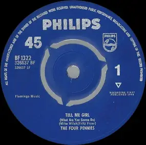Four Pennies - Tell Me Girl  /  Juliet
