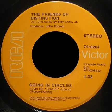 The Friends Of Distinction - Going In Circles / Let Yourself Go