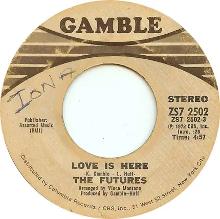 The Futures - Love Is Here / Stay With Me