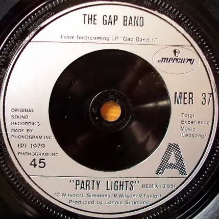 The Gap Band - Party Lights (Remix) / Baby Baba Boogie