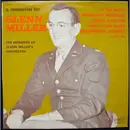 LP - The Glenn Miller Orchestra - A Memorial For Glen Miller