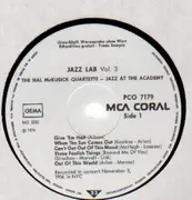 LP - The Hal McKusick Quartette - Jazz Lab Vol. 3: Jazz At The Academy - promo
