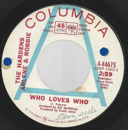 The Hardens, Arlene And Robbie - Who Loves You