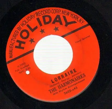 The Harmonaires - Lorraine/Come Back