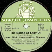 7'' - The Hon. Nick Jones And Ian Macrae - The Ballad Of Lady Di