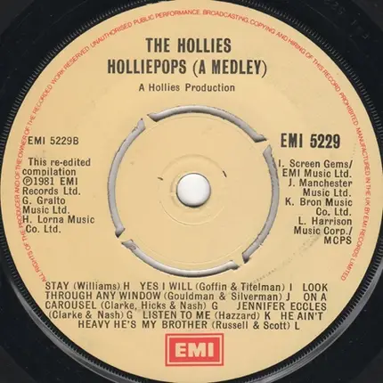 The Hollies - Holliedaze (A Medley)