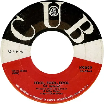 The Impalas - Sorry (I Ran All The Way Home) / Fool, Fool, Fool