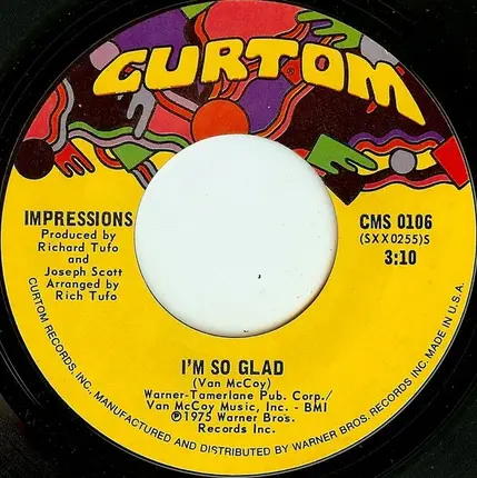 The Impressions - Same Thing It Took / I'm So Glad