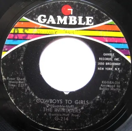 The Intruders - Cowboys to Girls