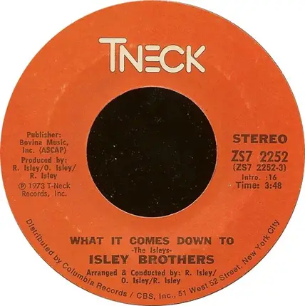 The Isley Brothers - What It Comes Down To