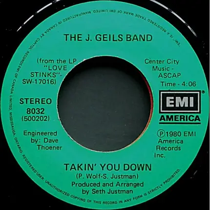 The J. Geils Band - Come Back