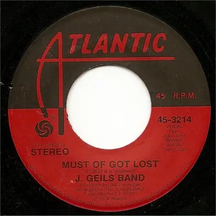 The J. Geils Band - Must Of Got Lost