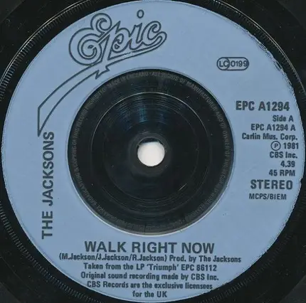 The Jacksons - Walk Right Now
