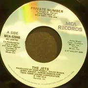 7'' - The Jets - Private Number / Look, No Strings
