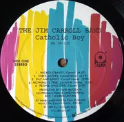 LP - The Jim Carroll Band - Catholic Boy