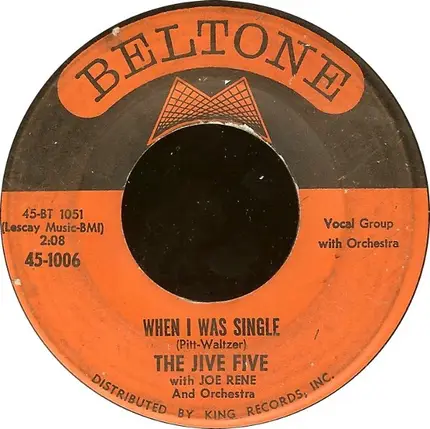 The Jive Five - My True Story / When I Was Single