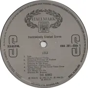 LP - The Kinks - Lola - 'Made in England' labels