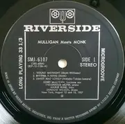 LP - Thelonious Monk And Gerry Mulligan - Mulligan Meets Monk