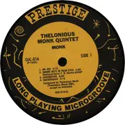 LP - Thelonious Monk with Sonny Rollins and Frank Foster - Monk