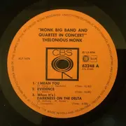 LP - Thelonious Monk - Big Band And Quartet In Concert