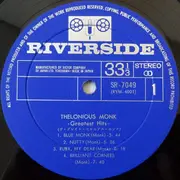 LP - Thelonious Monk - Greatest Hits