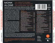 Double CD - Thelonious Monk - Monk Alone: The Complete Columbia Solo Studio Recordings 1962-1968