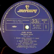 LP - Thelonious Monk - Pure Monk (Piano Solos) - Mono