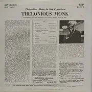 LP - Thelonious Monk - Thelonious Alone In San Francisco - Insert