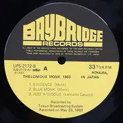 LP - Thelonious Monk - Thelonious Monk 1963 In Japan - Mono / OBI + Inlay