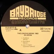 LP - Thelonious Monk - Thelonious Monk 1963 In Japan - Mono