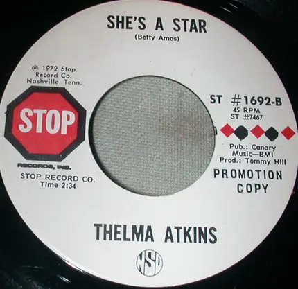 Thelma Atkins - I'm Such A Fool / She's A Star