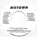 7inch Vinyl Single - Thelma Houston & Jerry Butler - It's A Lifetime Thing - D.J. Copy