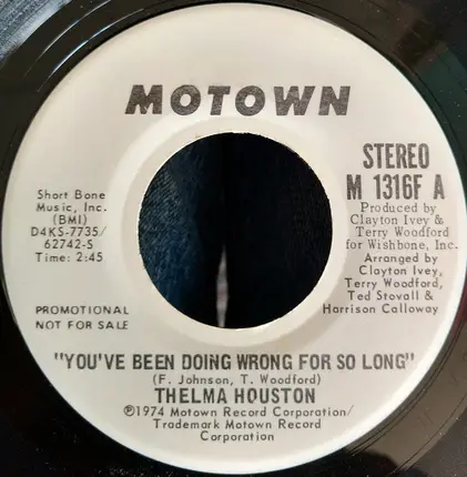 Thelma Houston - You've Been Doing Wrong For So Long