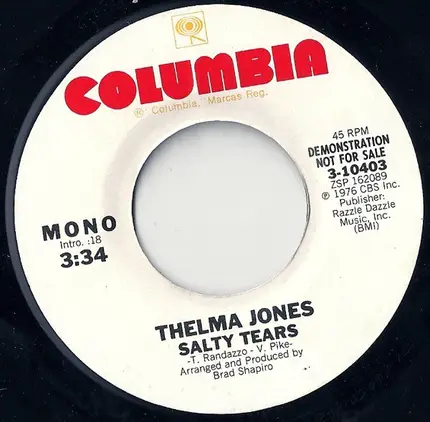 Thelma Jones - Salty Tears