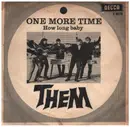 7inch Vinyl Single - Them - One More Time - Push-out center, Denmark first