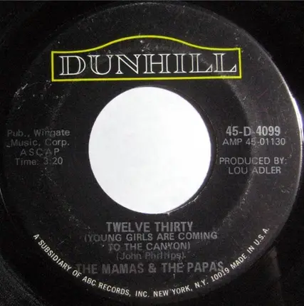 The Mamas & The Papas - Twelve Thirty