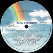 LP - The Mills Brothers - Till We Meet Again