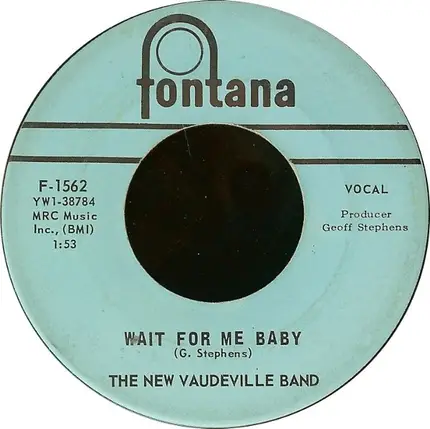 The New Vaudeville Band - Winchester Cathedral / Wait For Me Baby