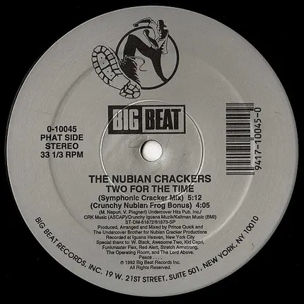 The Nubian Crackers - Two For The Time