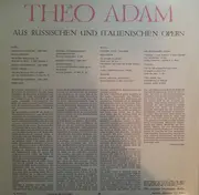 LP - Theo Adam , Staatskapelle Berlin ,conducted by Kurt Masur - Aus russischen und italienischen Operm