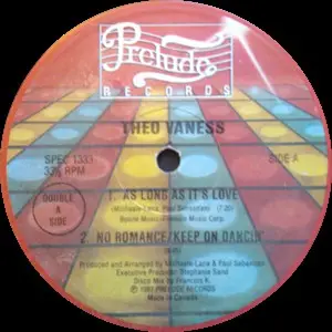 Theo Vaness - As Long As It's Love / No Romance/Keep On Dancin' / Nobody But You / I'm A Bad Bad Boy