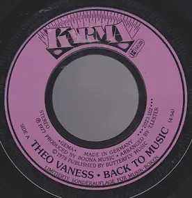 Theo Vaness - Back To Music / Back To Rock'N'Roll