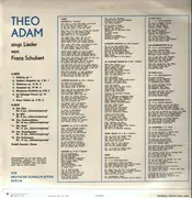 LP - Theo Adam - Lieder von Franz Schubert