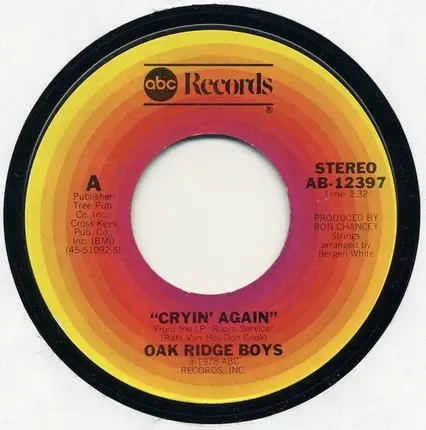 The Oak Ridge Boys - Cryin' Again