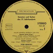 LP - Schwartzkopff / Erlebach / A.O - Sonaten Und Suiten Des 17. Jahrhunderts