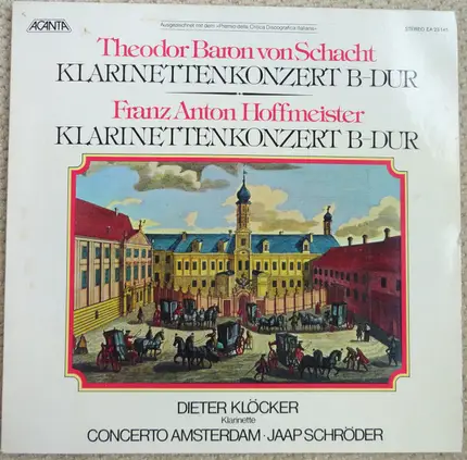 von Schacht / Hoffmeister - Klarinettenkonzert B-Dur / Klarinettenkonzert B-Dur